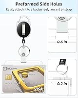 Vista 5 de Pawfly Paquete de 10 Portacarnet Horizontales para 2 Tarjetas con Ranura para el Pulgar Estuche Protector de PC Transparente Duro para IDs