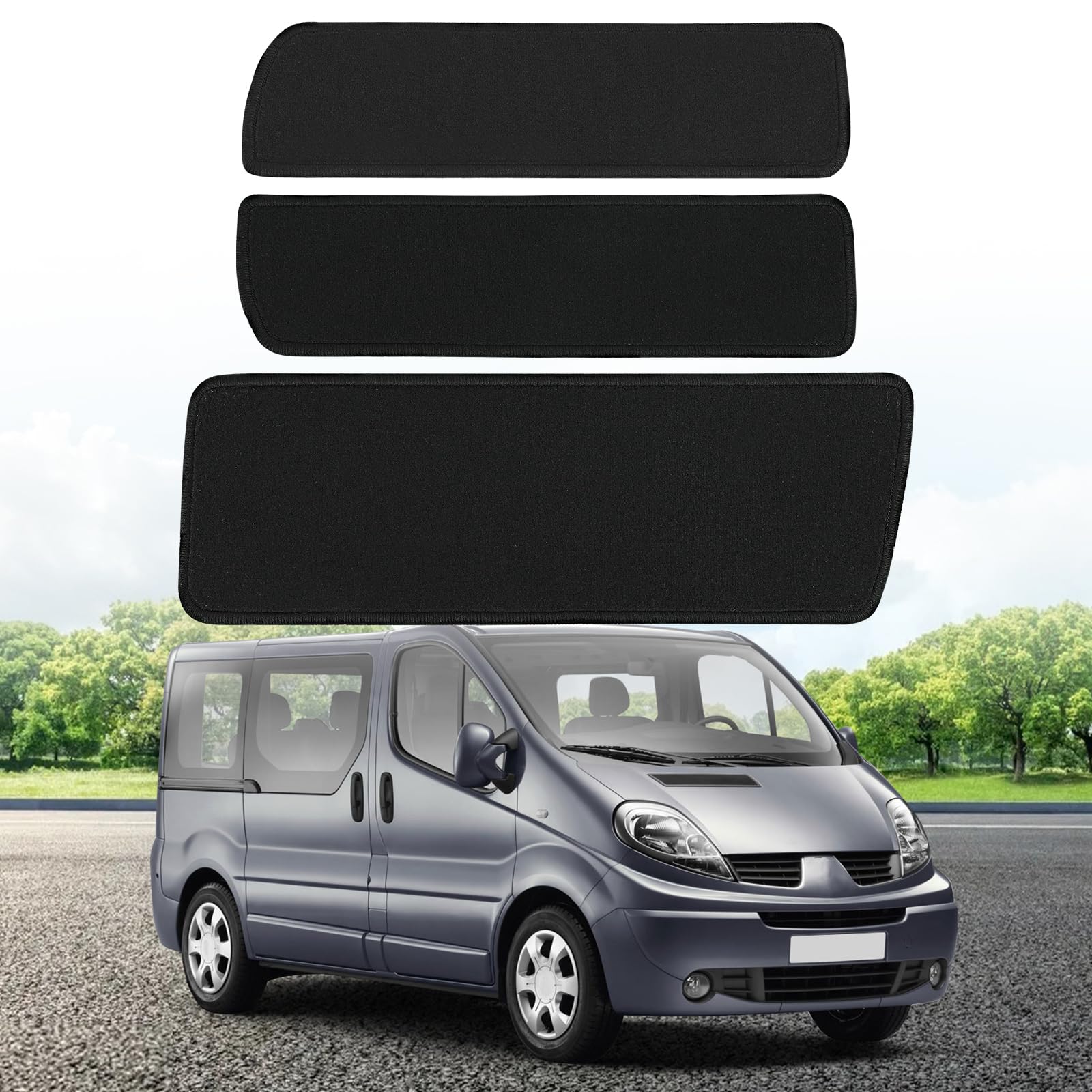 Confezione da 3 Tappetini sostituzione per Renault Trafic 2014-2024, Zerbino Ingresso, Zerbino Ingresso Durevole