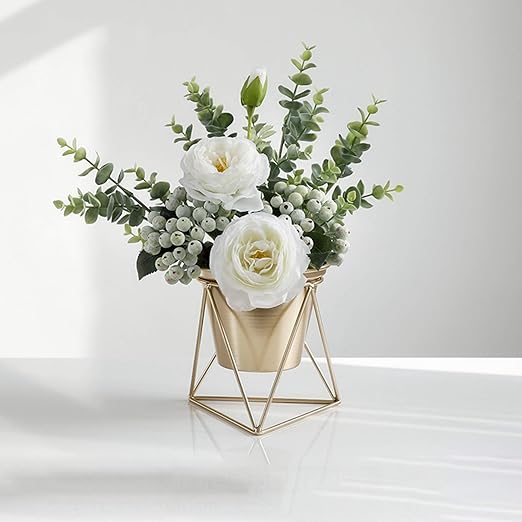 Amazon 人工観葉植物 観葉 植物 造花 F インテリア ガラス 花瓶付き フラワー４ 北欧風 枯れない 花束 バラ 白 観葉植物 グリーン 葉 北欧雑貨 フェイクグリーン 置物 ミニ おしゃれ 雑貨 花瓶 人工 フェイク 緑 ギフト 事務所 プレゼント 造花 オンライン通販