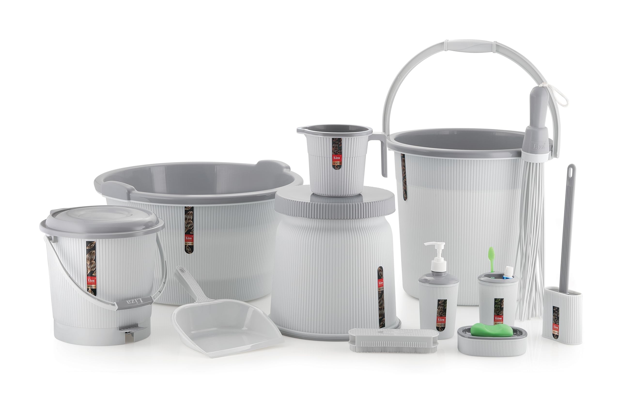 Liza Newton 12 Piece Jumbo Complete Bathroom Essential Set for