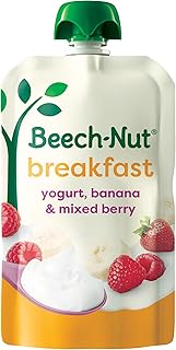 Beech-Nut Breakfast Stage 4 Toddler Food, Yogurt Banana & Mixed Berry, 3.5 oz Pouch