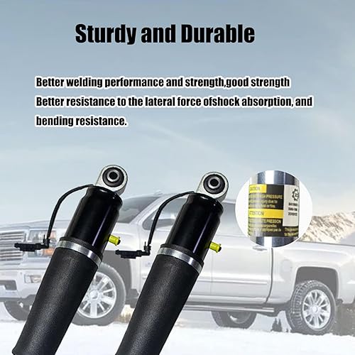 Miniatura 6 de 84176675 Par de amortiguadores de aire trasero compatibles con Chevy Tahoe Suburban Cadillac Escalade ESV GMC Yukon XL 23151122 23267007 23290661