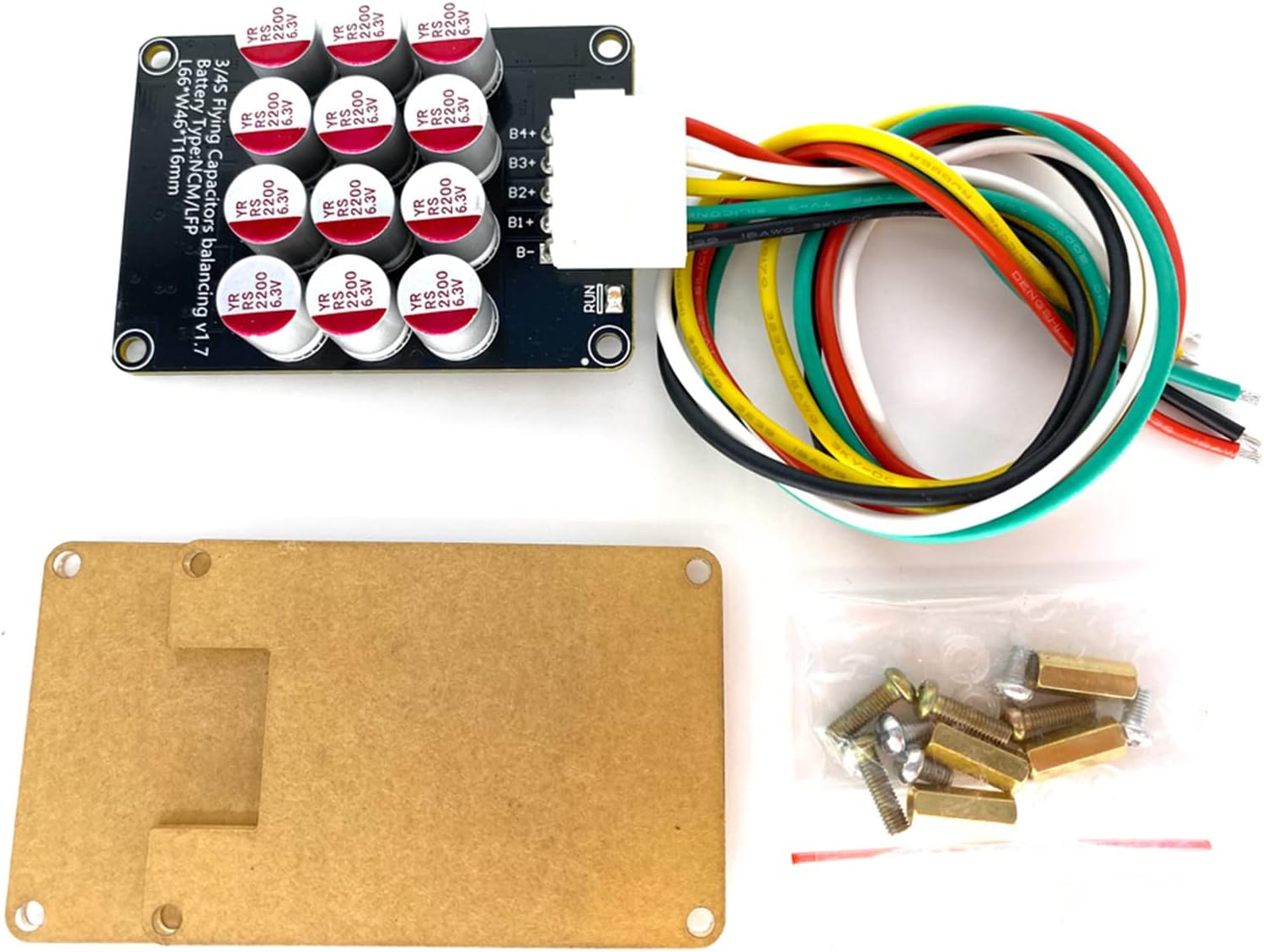 3S 4S 5A Active Equalizer Whole Group Balancer Lifepo4 Lipo Lto Lithium Active Battery Energy Transfer Equalization Capacitor + Protective Case