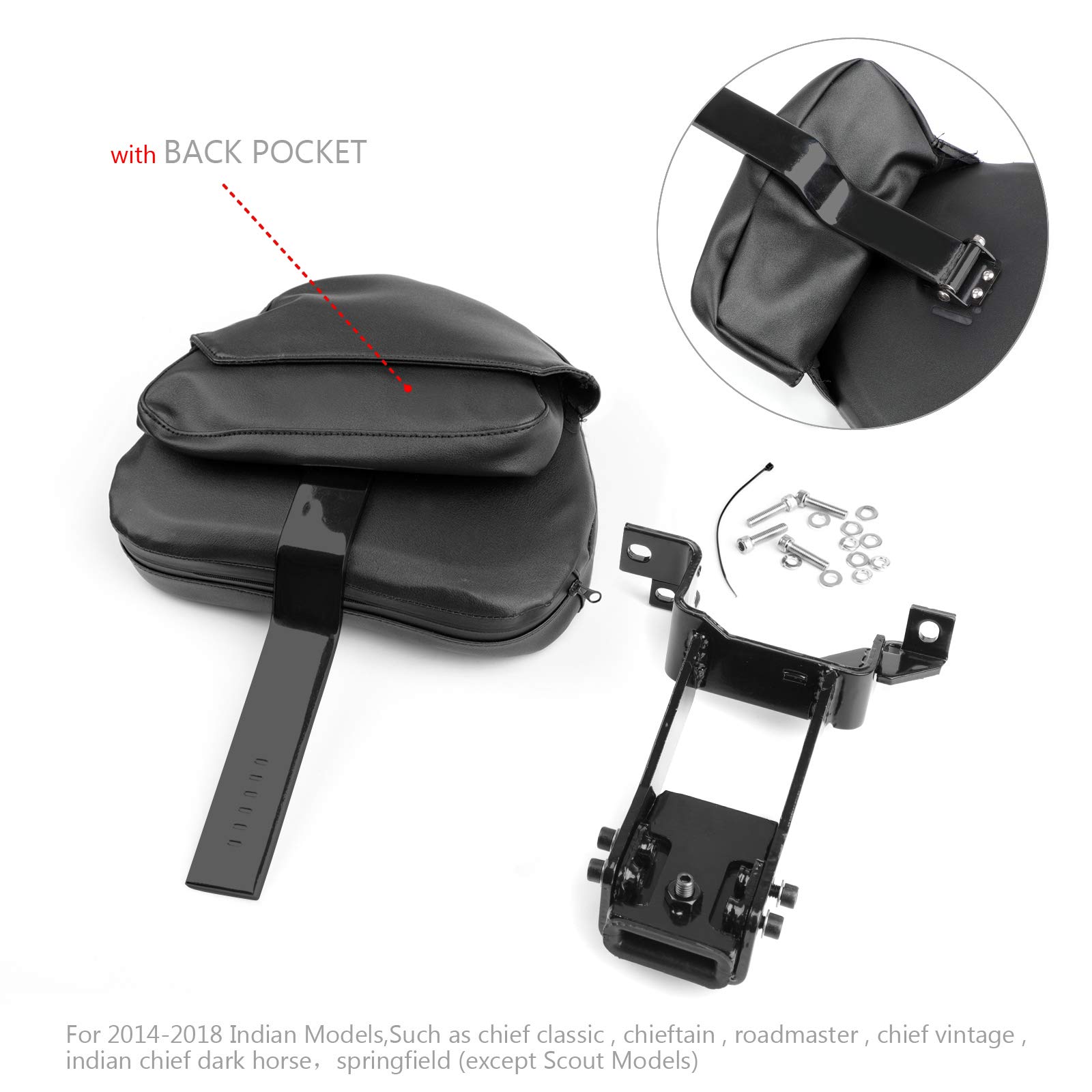 Topteng Plug-in Pilote Kit de Montage + Dossier pour Indi-Un Chef de Clan Roadmaster 14-18 BLK