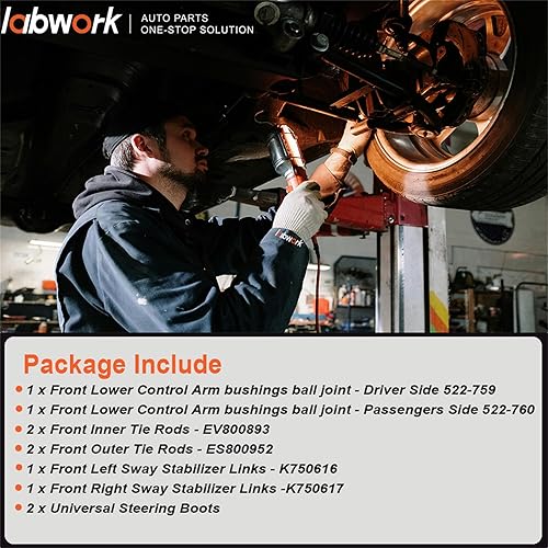 Miniatura 3 de labwork Reemplazo de brazos de control inferiores delanteros de dirección para Ford Explorer 2011-2017