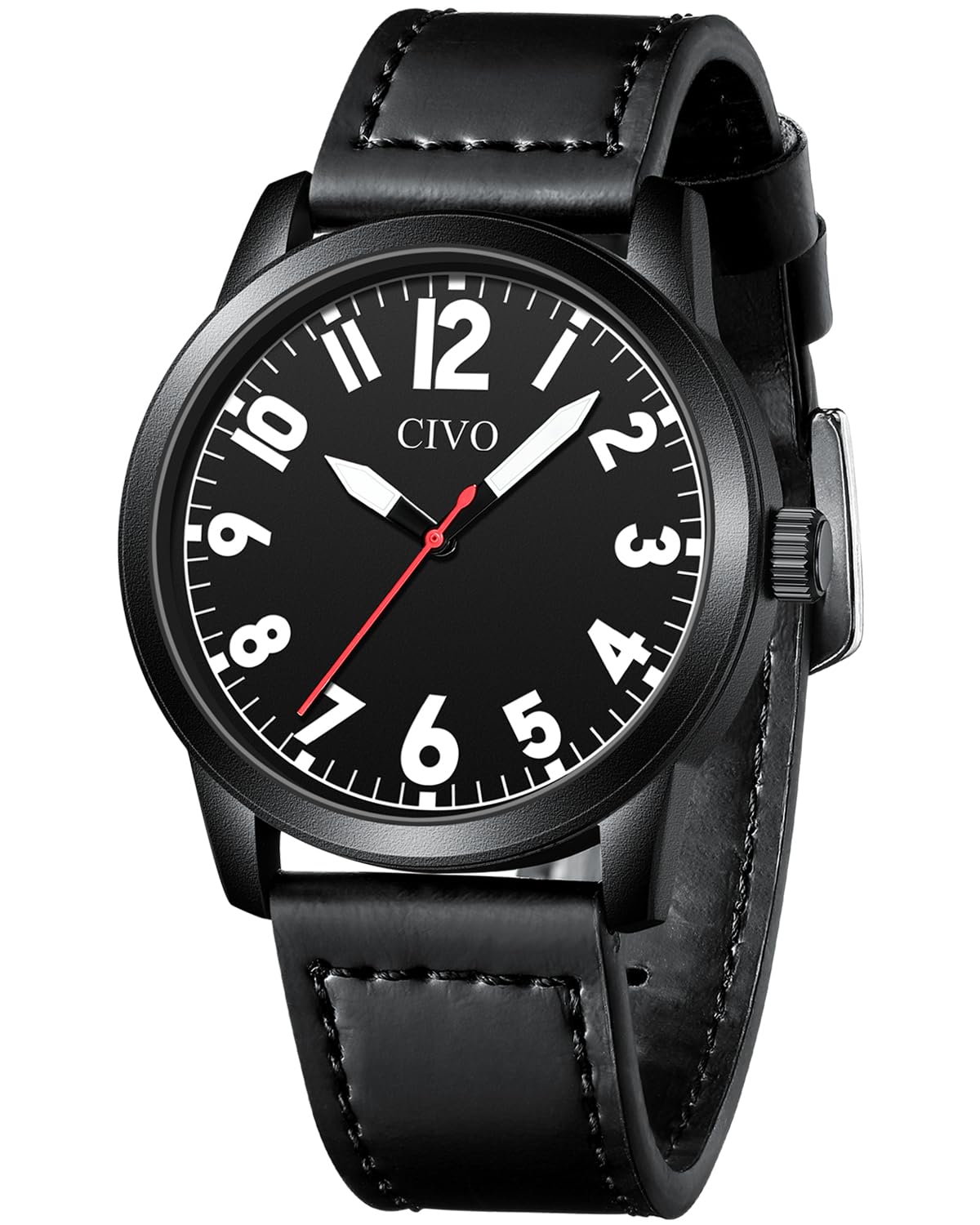 CIVO Orologi Da Polso Uomo Acciaio Lavoro Orologio Da Lavoro