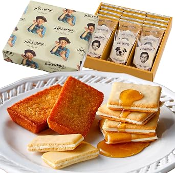 The Maple Mania Maple Gift 18-Piece Assortment Cookies, Sweets Gift, Tokyo Souvenir, Hand-Delivered Gift, Individually Wrapped, Present, Return Gift, Congratulatory Gift, Baked Goods, Retirement