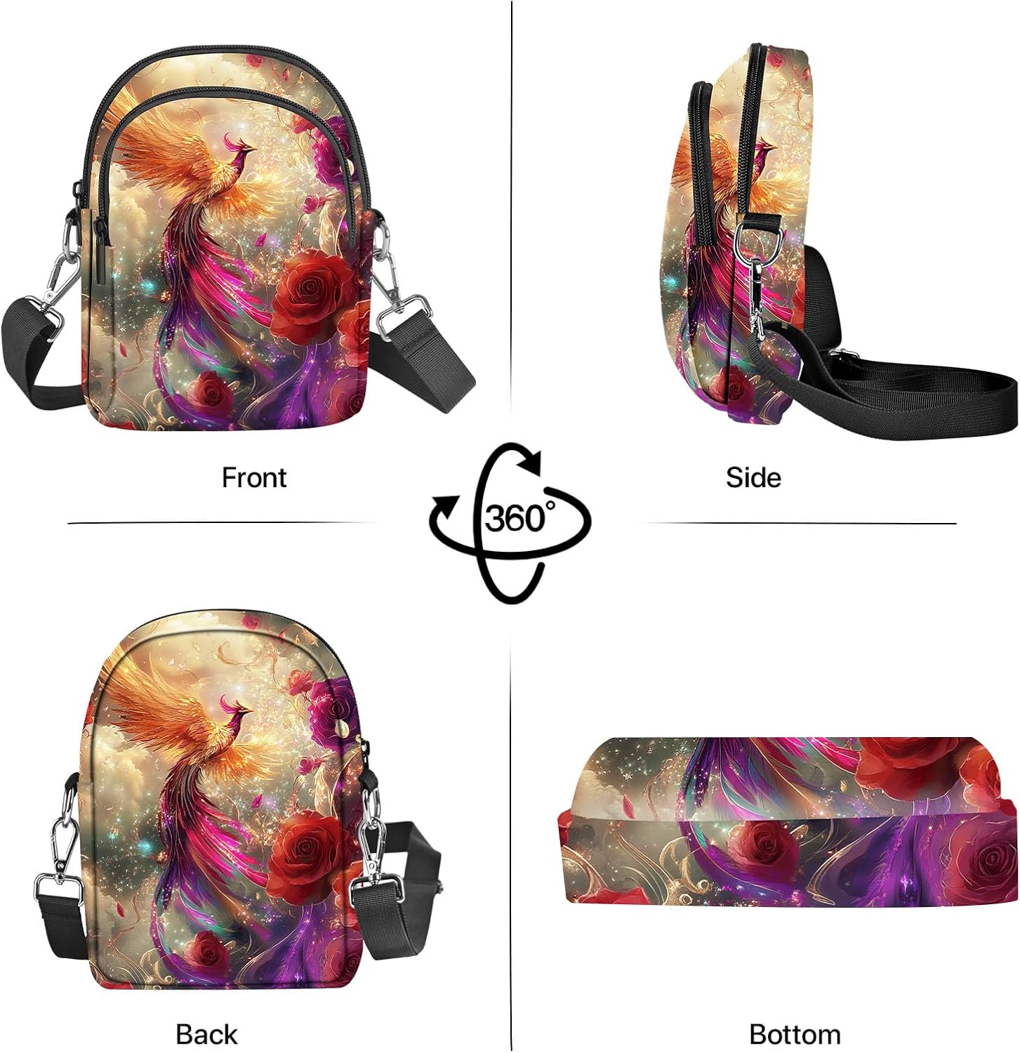 Small Crossbody Bag for Women Cell Phone Purse with Adjustable Strap Shoulder Purse Travel Wallet Bag - Image 7