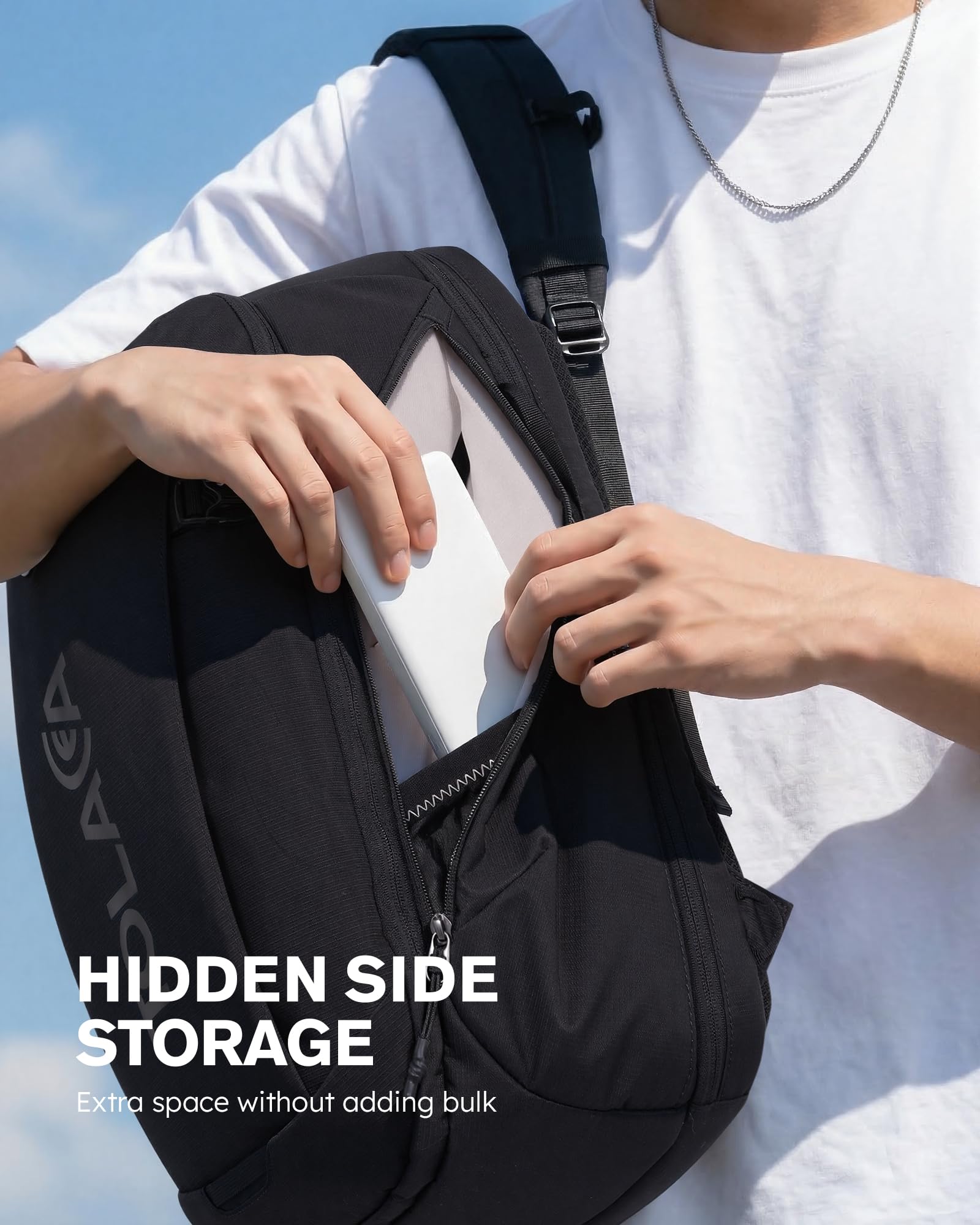 Tolaccea Zaino Porta PC con scomparto EVA per Laptop 15,6″ – Zaino da Viaggio 32L, Zaino Uomo Lavoro e Bagaglio a Mano per Aereo, Resistente all’Acqua e Antifurto, con Tasca Umida e Cerniere YKK