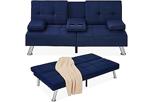 Best Choice Products Blue Futon Sofa Bed