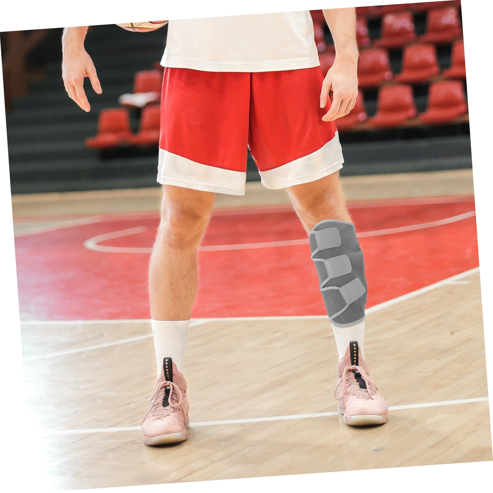 HAKIDZEL Adjustable Leg Brace Support Sleeve for Sports Fitness Breathable Calf Guard for Men Women Stylish Design Durable Sbr Convenient Maintenance Leg Support for Walking