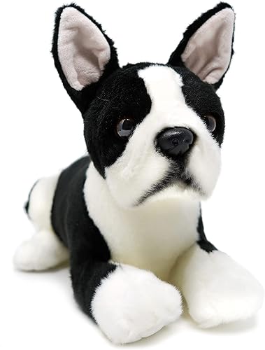 Baxter The Boston Terrier - Perro de peluche de 12 pulgadas