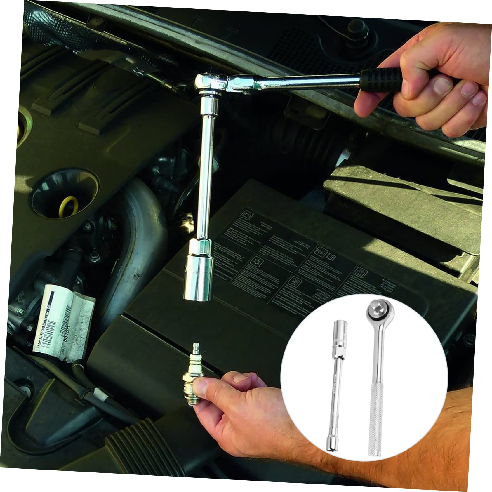 1ensemble Outil De Douille Pour Bougie Allumage Avec Cliquet De Haute Pour Réparation Auto Et