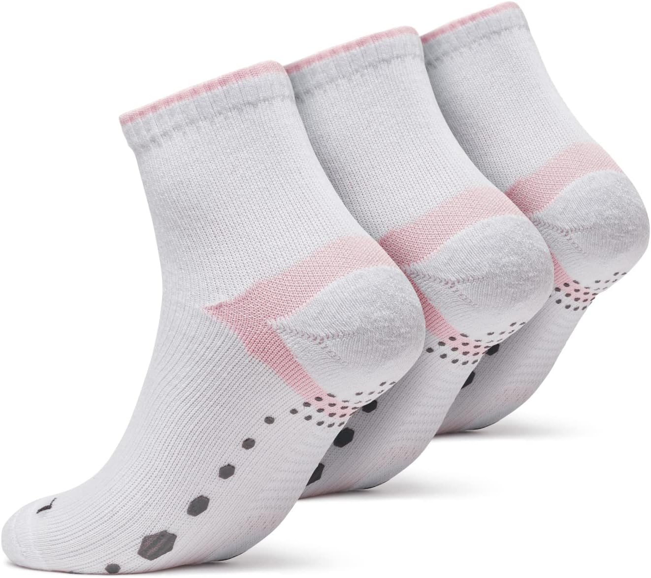 TSLA Men's Athletic Cushioned Comfort No Show/Short Crew Socks, Sport Running Socks with Mesh