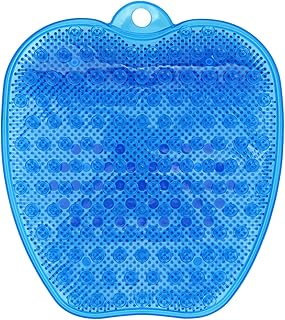 Tapete de limpeza de pés de chuveiro profissional PVC banho almofada de limpeza de massagem para pés com ventosa alívio de fadiga banho lavagem de pés tapete de massagem de circulação de pés para casa de banho