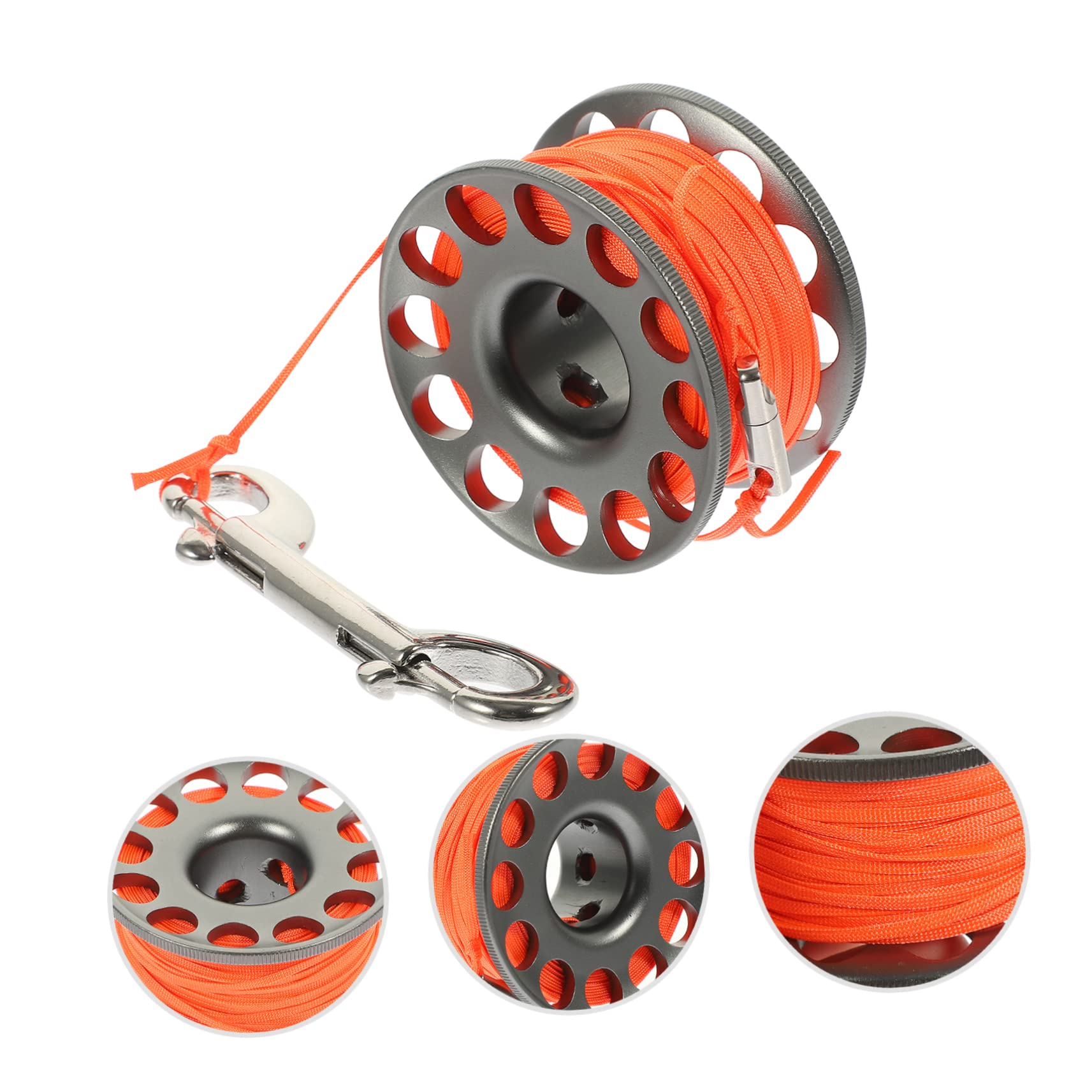 ifundom 1 Roll Portable Diving Spool Reel Scuba Diving Equipment Lightweight and Compact Essential for Underwater Tasks Easy to Use with Smooth Edges