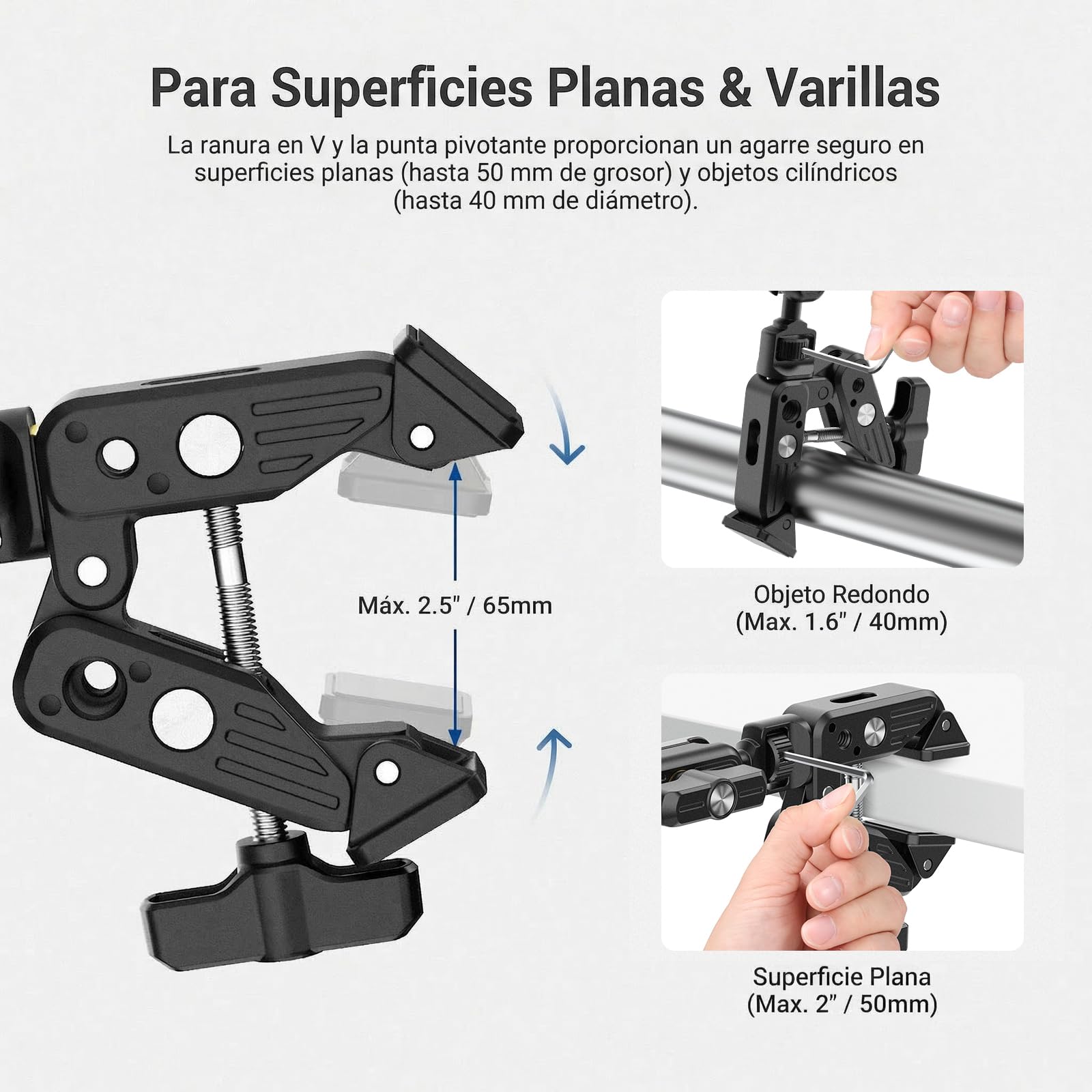 NEEWER Basics - Soporte de Mesa Magic Arm, 55 cm, Brazo micrófono Overhead Porta móvil Escritorio con roscas 1/4" 3/8" para Arri, para DSLR Action CAM Webcam Mic luz LED para ripese vídeo, UA061