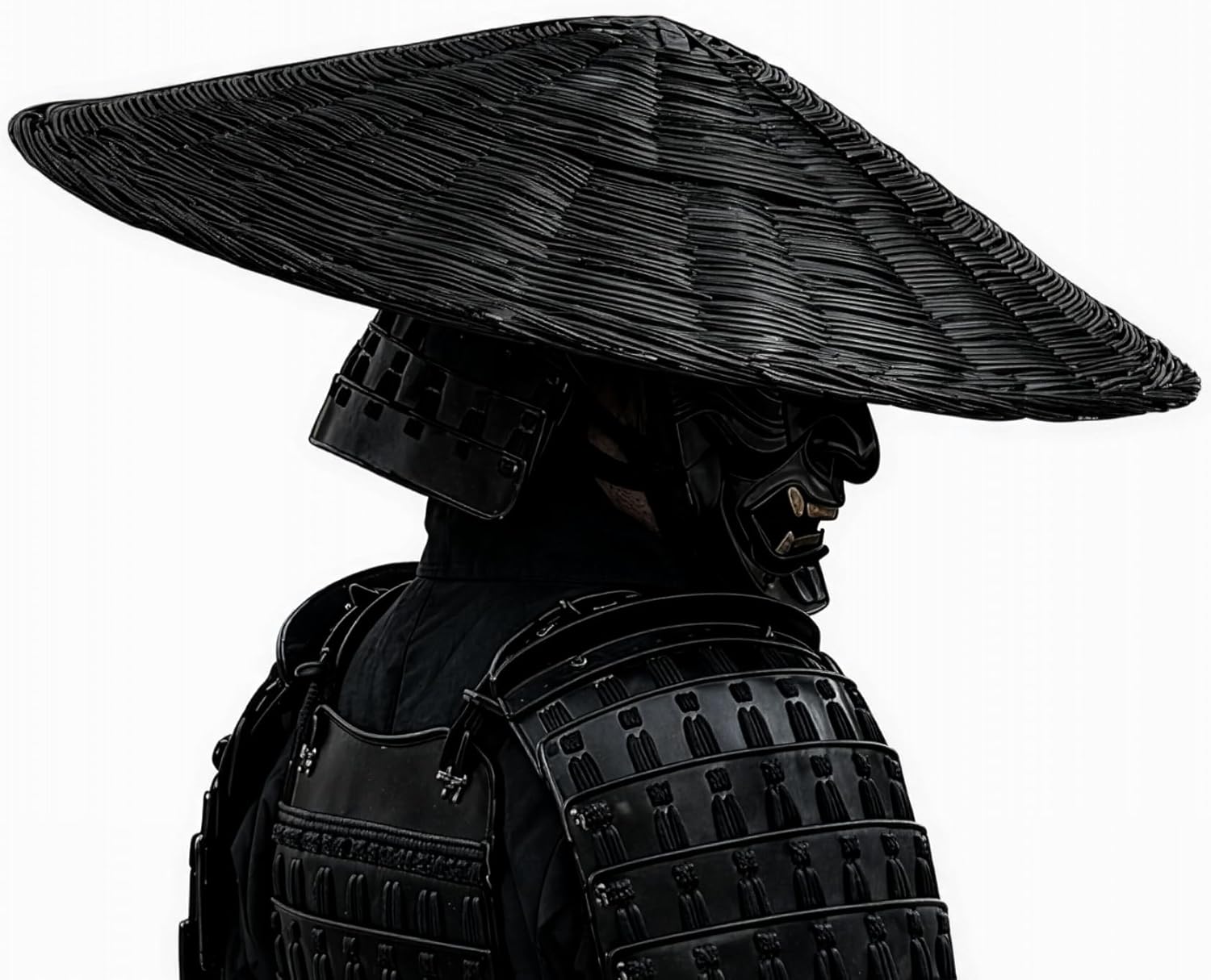 Handmade Bamboo Kasa Hat Woven Conical Sun Hat for Gardening Outdoor Wear or Samurai Ronin Cosplay Lightweight Traditional