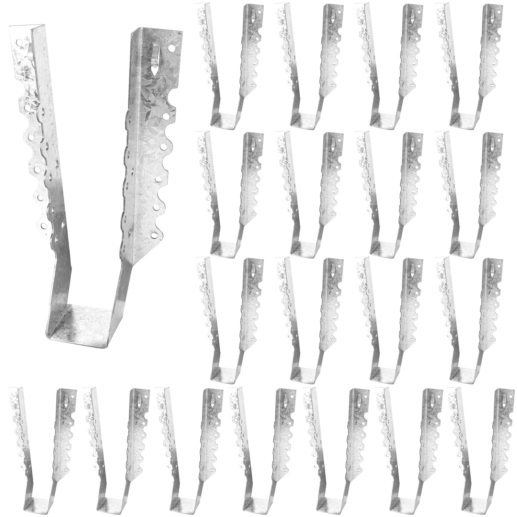 Balken-Aufhänger, 2 x 10 für Holz, 18 Gauge, verzinkt, für Deck, Boden, Sparren, Decke, 20 Stück