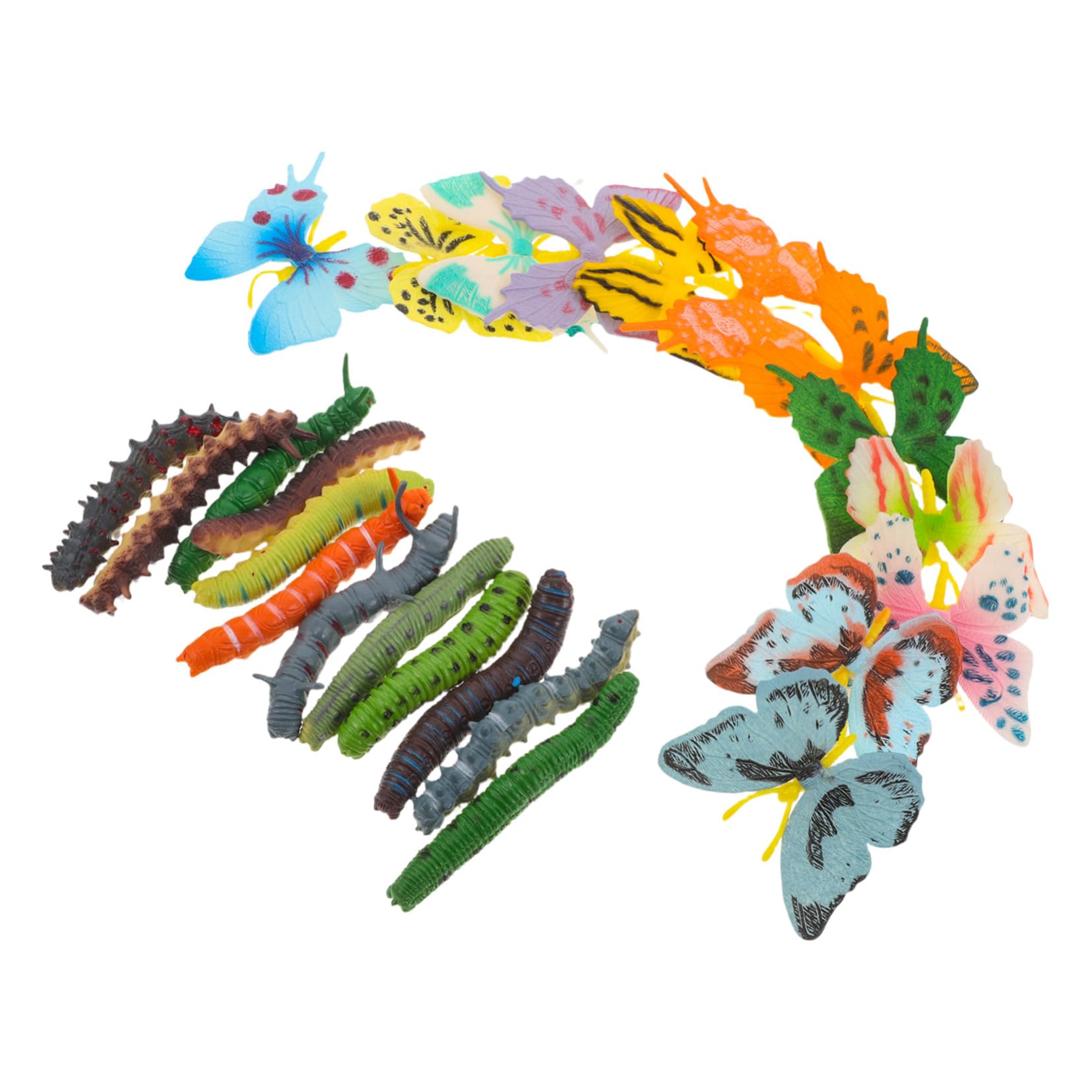 VICASKY Realistic Insect Animal Figurines for Boys and Girls Plastic Bug Toys Butterfly Worm Figures for Cognitive Learning Insect Models for Toddlers Playtime