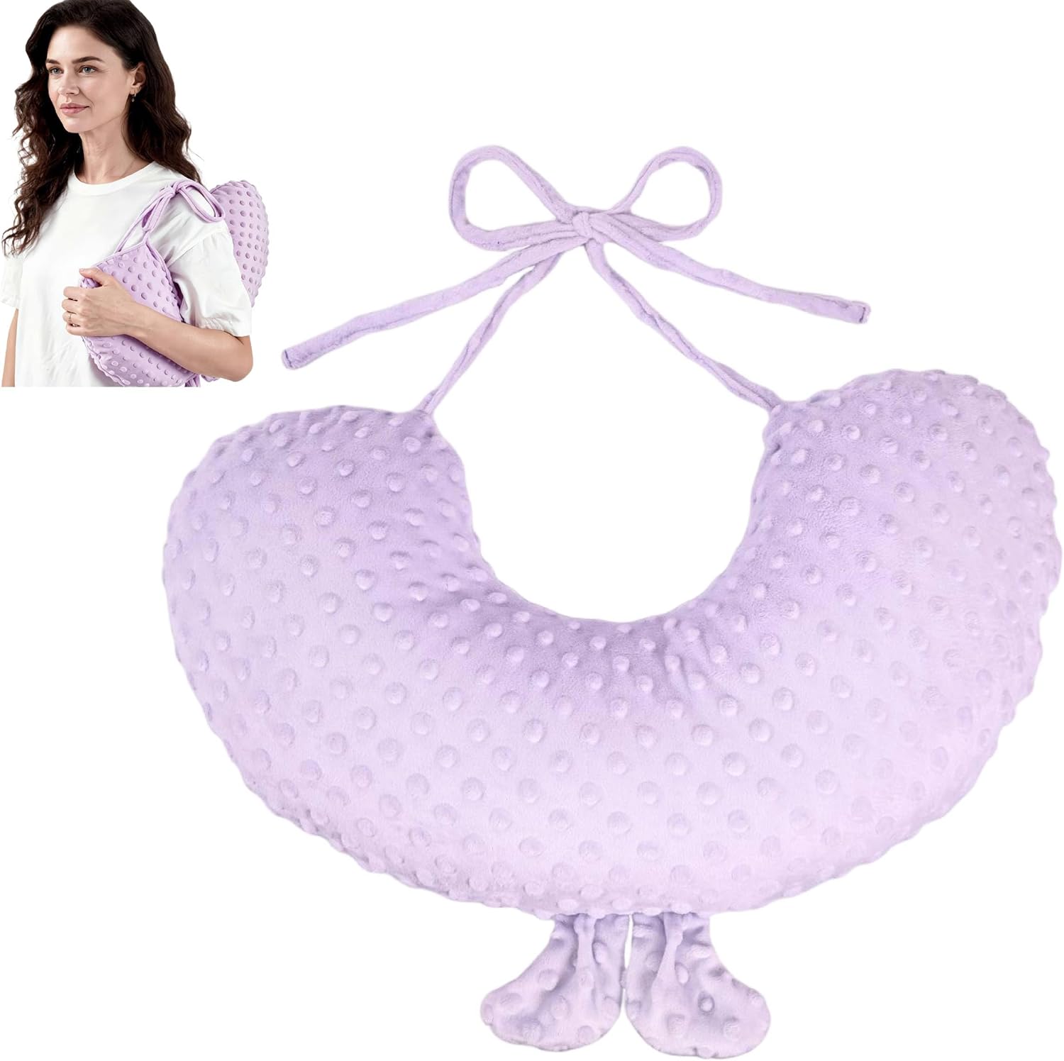 Post Mastectomy Recovery Pillow, Single-Sided Breast Protection Cushion with Adjustable Straps, Soft Support Pillow for Sleep, Daily Rest & Car Travel