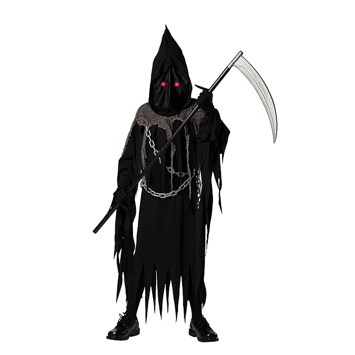 Buy Bad Bear Brand Grim Reaper Deluxe Halloween Costume for Kids Teens