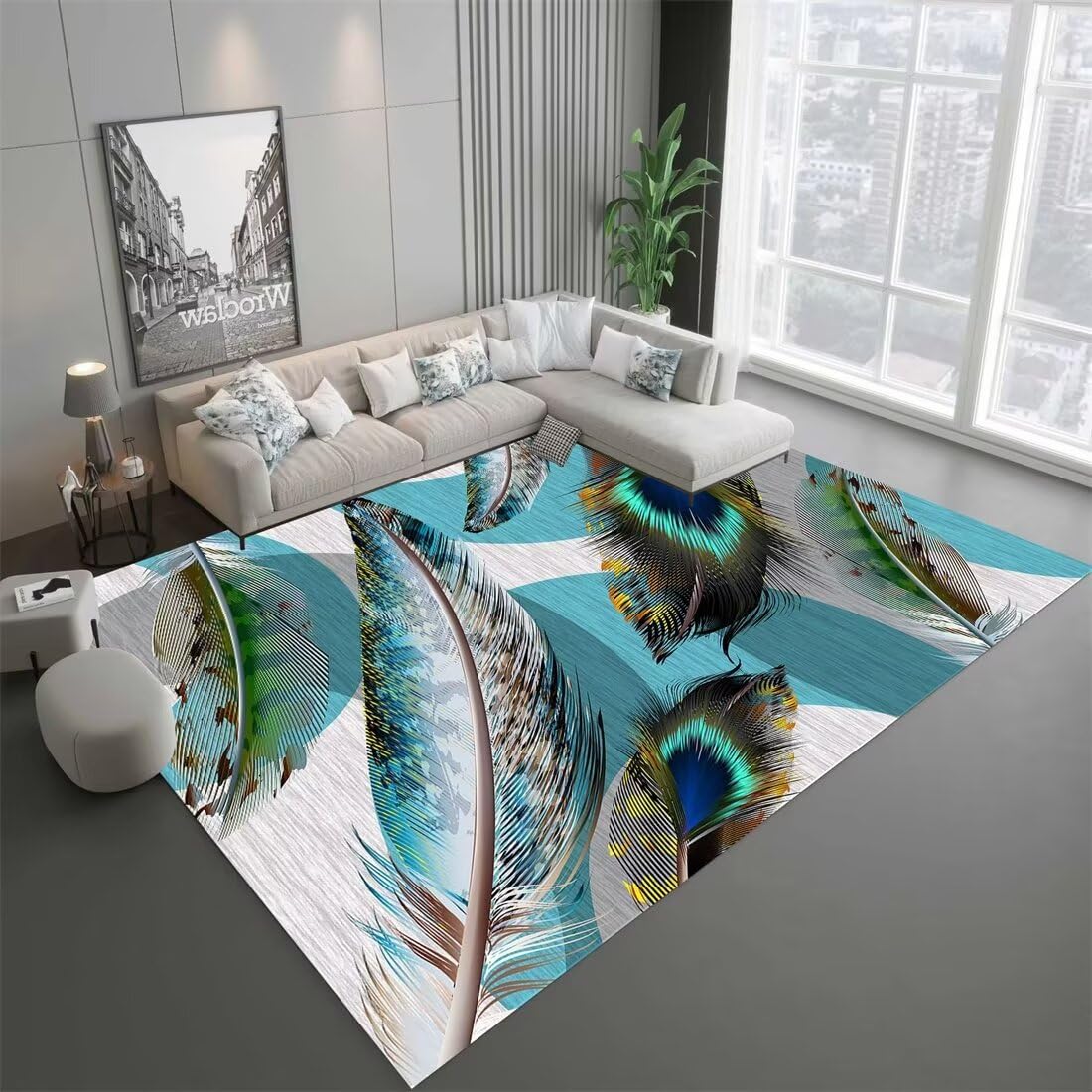 Tapis d'éveil bébé lavable pour en finir avec les taches de lait dans le salon