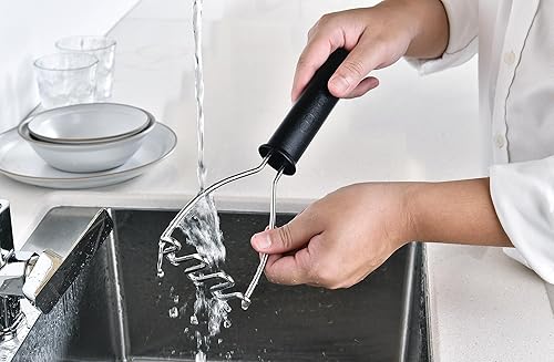 Miniatura 6 de Potato Masher - Herramienta de cocina de alambre de acero inoxidable para puré de verduras, alimentos, frijoles, aguacate, apto para lavavajillas