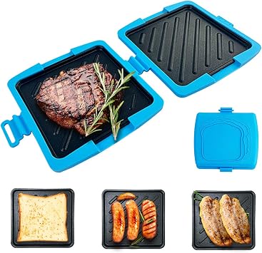 Sandwich Maker Press - Non-Stick Grill Cheese Maker | Portable Sandwich Toaster Press, Compact Kitchen Gadgets | Breakfast Snack Pie Toast | Party, Travel, Home, Apartment, Dorm, Gathering