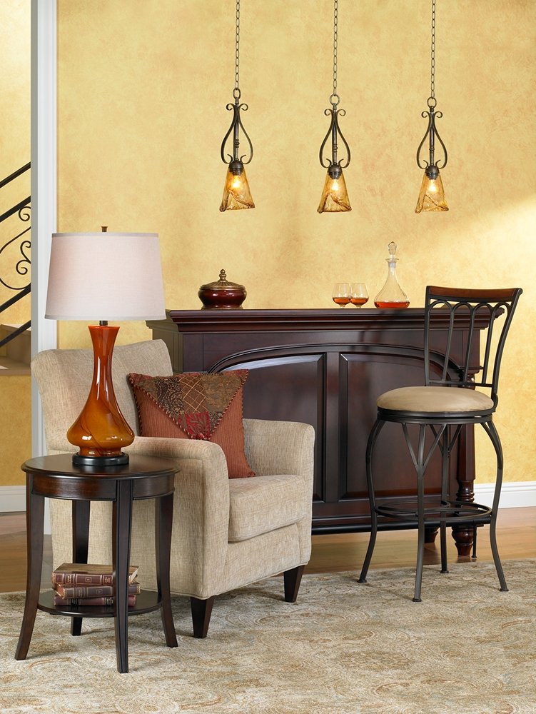 Amazon.com: Franklin Iron Works Amber Scroll Golden Bronze Mini