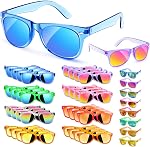 Lunettes de soleil pour enfants en gros, 32 paquets - cadeaux de fête pour garçons et filles, cadeaux de la Saint-Valentin, protection UV 400, lunettes de soleil néon pour les 3-8 ans, sacs de bonbons d'anniversaire pour enfants, cadeaux de fin d'année pour les étudiants
