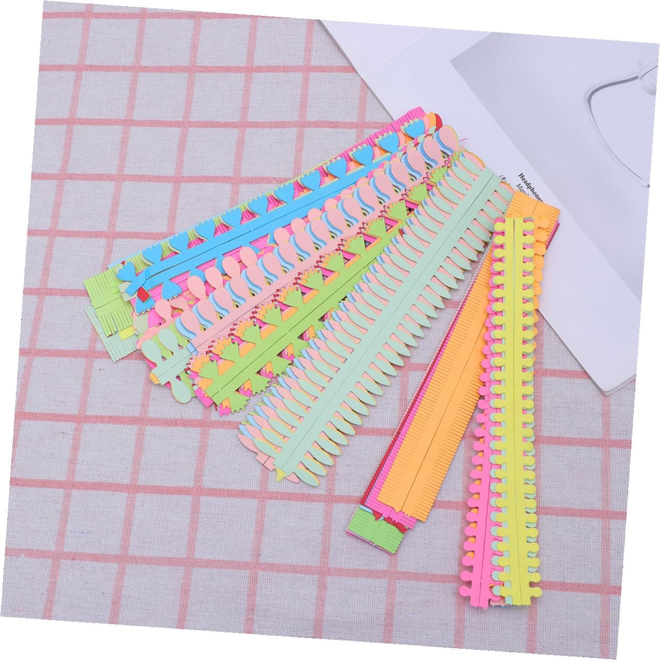 PLAFOPE Handmade Colorful Paper Quilling Strips for DIY Crafts Includes No for Quilling Art Projects Floral Designs and Decorative Paper Crafting