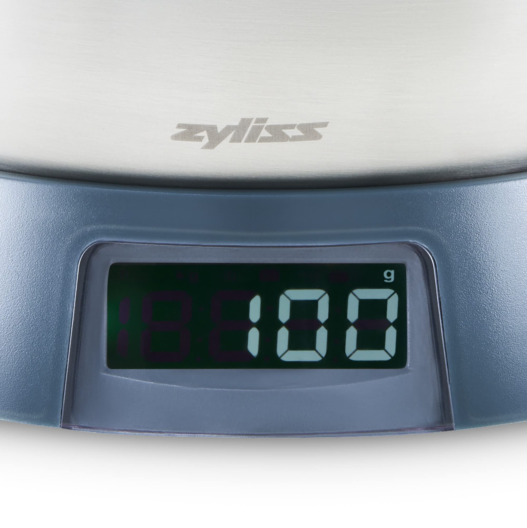 Zyliss E970054 Balance de Cuisine électronique de Haute Précision 5kg avec écran LCD, avec Bol en Acier Inoxydable pour Mesurer les Aliments ou Les Liquides