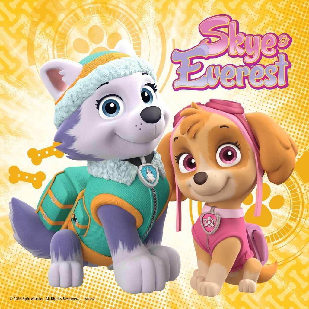 Ravensburger 8008 Paw Patrol Skye & Everest Jigsaw Puzzles - 3 x 49 Pieces