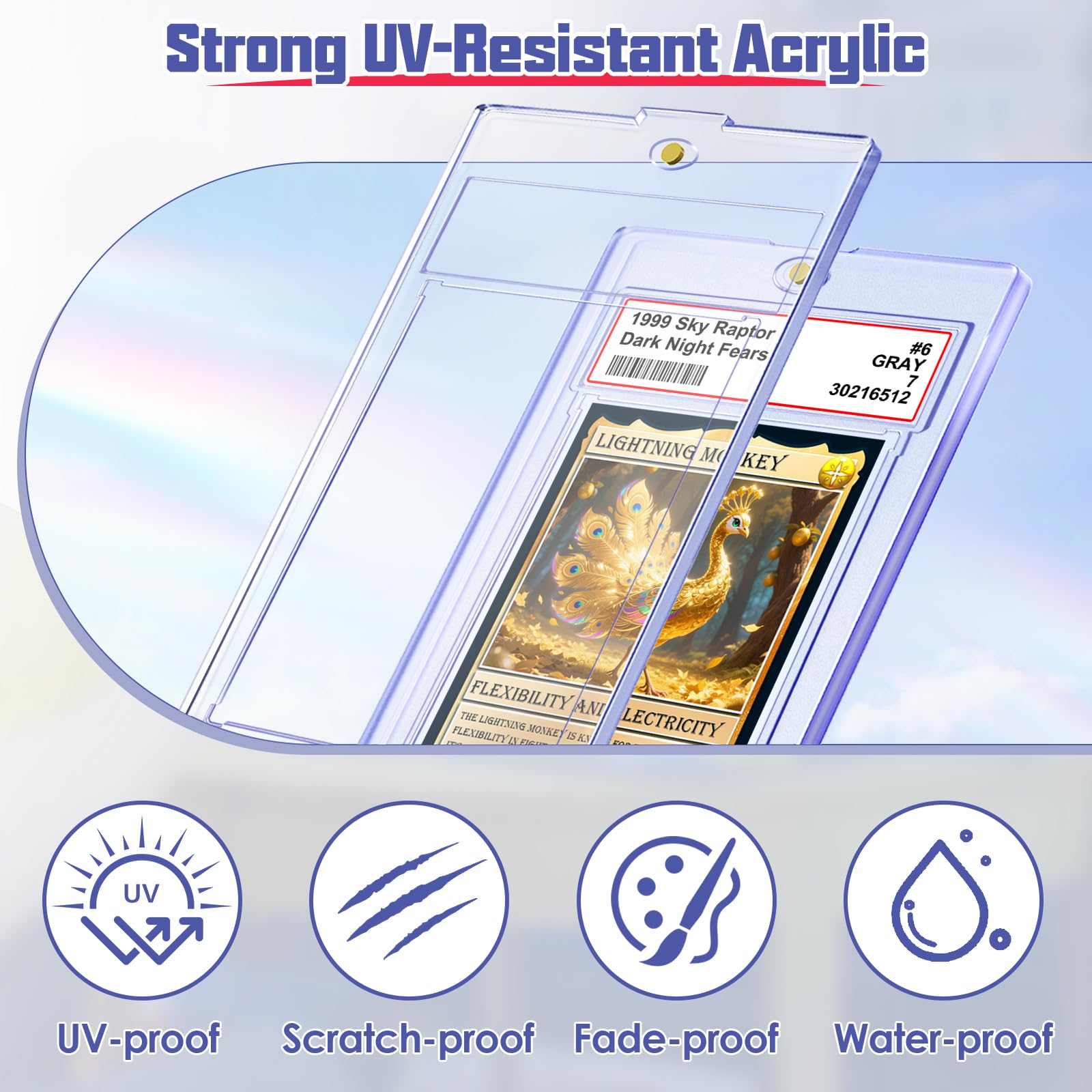 Amazon.com: Magnetic Graded Card Slab for Trading Cards, Acrylic One Touch  Card Case Holder PSA Slab Protector with Label Position Fit for TCG, MTG,  Baseball Cards, Sports Cards, Game Cards(24P) : Toys