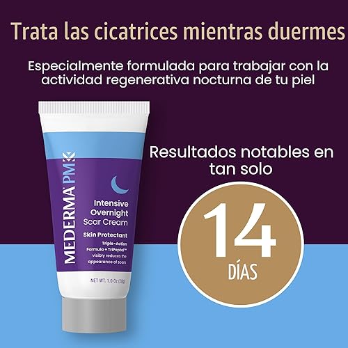 Miniatura 7 de Mederma PM Crema Intensiva Nocturna para Cicatrices, Trabaja con la Actividad Regenerativa Nocturna de la Piel, Clínicamente Demostrado que Hace