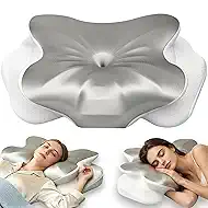Neck Cervical Pillow, Side Sleeper Pillow for Neck Pain Relief, Support Ergonomic Contour Silky Smooth Luxury Memory Foam Pillows for Side/Back/Stomach Sleepers Pain Relief Neck (23.5x14.5x5.5in)