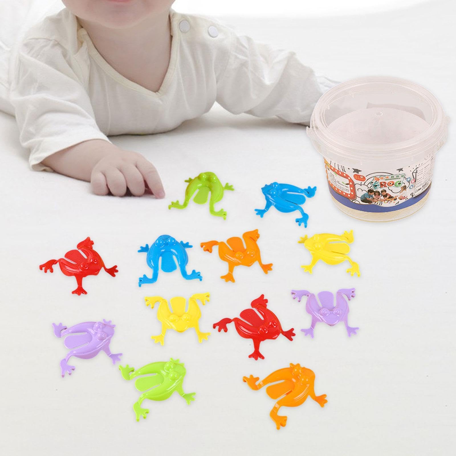 Jouet Grenouille Sauteuse MagiDeal – 13 Pièces Avec Seau, Appui Sur La Queue Pour Faire Sauter, Motricité Fine Et Couleurs, Dès 3 Ans