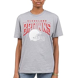 Junk Food Clothing x NFL - Cleveland Browns - Bold Logo - Unisex Adult Short Sleeve Fan T-Shirt for Men and Women - Size Large
