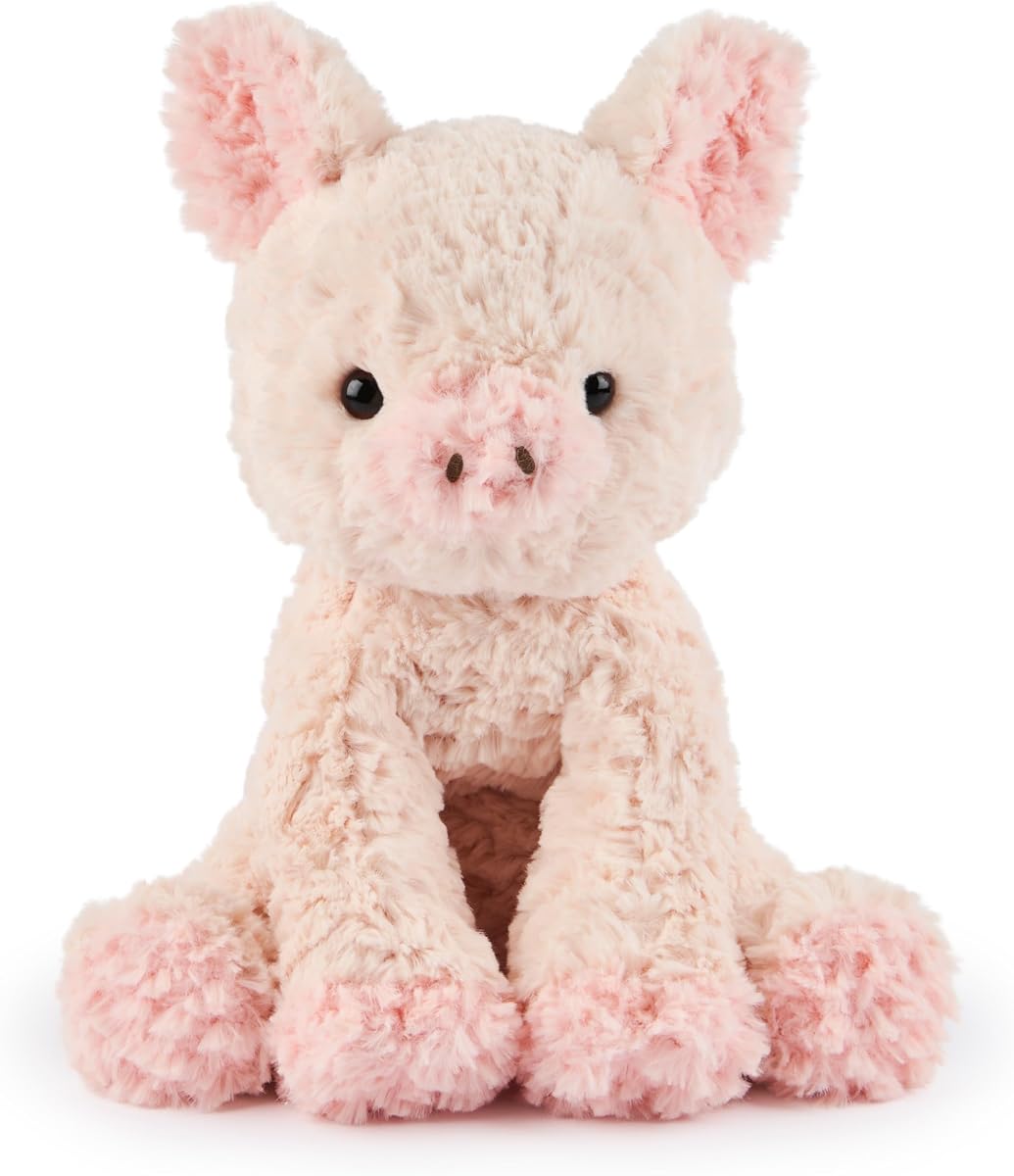 GUND Cozys Collection Pig Peluche de peluche de 10 pulgadas para mayores de 0 años | Peluches suaves, cuerpos articulados y extremidades flexibles reconfortan y fomentan las habilidades motoras finas, el juego táctil y el descubrimiento sensorial temprano