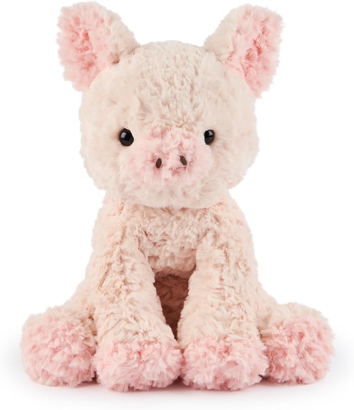 GUND Cozys Collection Pig Peluche de peluche de 10 pulgadas para mayores de 0 años | Peluches suaves, cuerpos articulados y extremidades flexibles reconfortan y fomentan las habilidades motoras finas, el juego táctil y el descubrimiento sensorial temprano