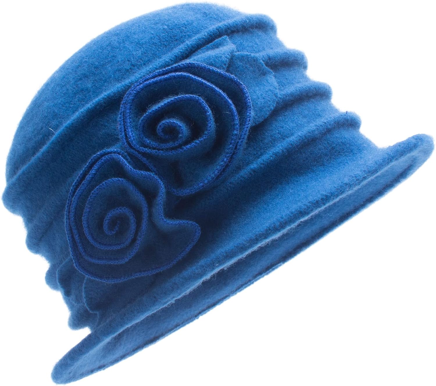 1920s Gatsby Womens Flower Wool Warm Beanie Bow Hat Cap Crushable A287