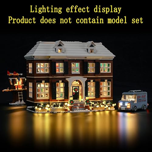 Miniatura 5 de Kit de luz LED compatible con Lego Ideas Home Alone - Juego de iluminación para ideas 21330 modelo de construcción (juego de modelos no incluido)