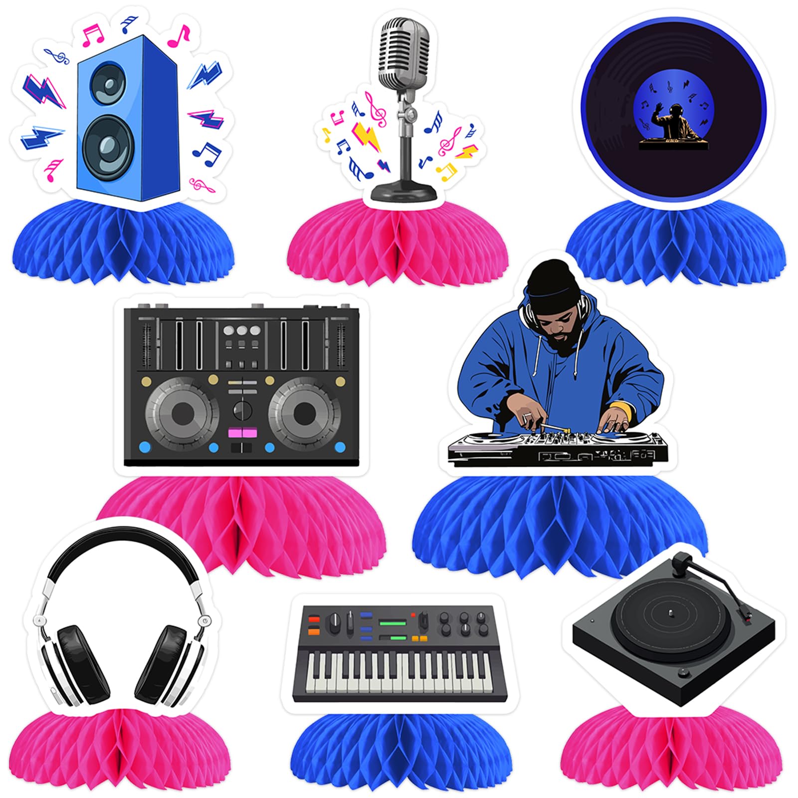 Accessoires de table de DJ pour anniversaire et soirée - 7