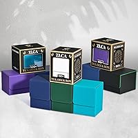 Vista 36 de ZLCA MTG YuGiOh - Caja de cartas para cartas intercambiables, MTG YuGiOh con capacidad para más de 100 tarjetas de una sola funda, caja