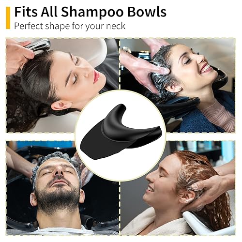 Miniatura 5 de AISEELY - Cojín de cuello para champú, soporte de cuello para tazón de champú, soporte de cuello de champú para fregadero, soporte de cuello