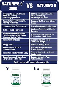 Essential Amino Acids EAA Supplement Complete Amino Acid Complex Pills BCAA + EAAS Tablets: Vegan, an Ideal Amino, Pre Workout, 9 Free Form, Muscle Recovery, Cognitive, Cravings, 210 Pills