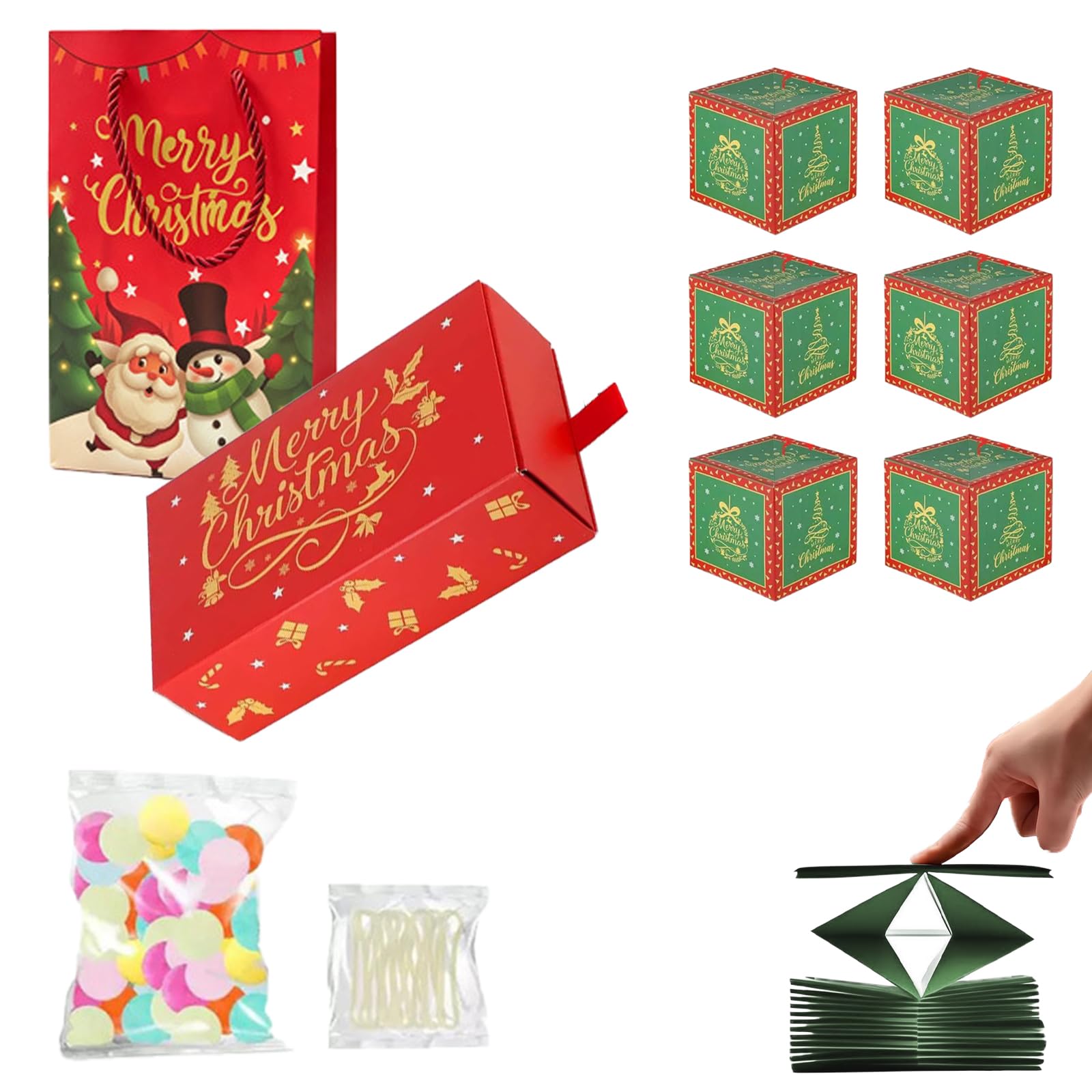 6/10/16/20-Piece DIY Folding Bouncing Pop-Up Explosion Gift Box Set