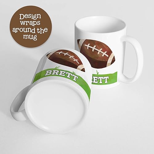 Miniatura 3 de Kids Personalized Football Sports Mug Customize with Child's Name | Lightweight Unbreakable Cup | Dishwasher Safe | BPA Melamine Free