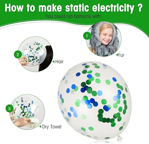 Miniatura 3 de Capoda 60 globos de látex para decoración de fiestas temáticas de golf, de 12 pulgadas, color azul marino, verde, blanco, con 2 cintas para niños,